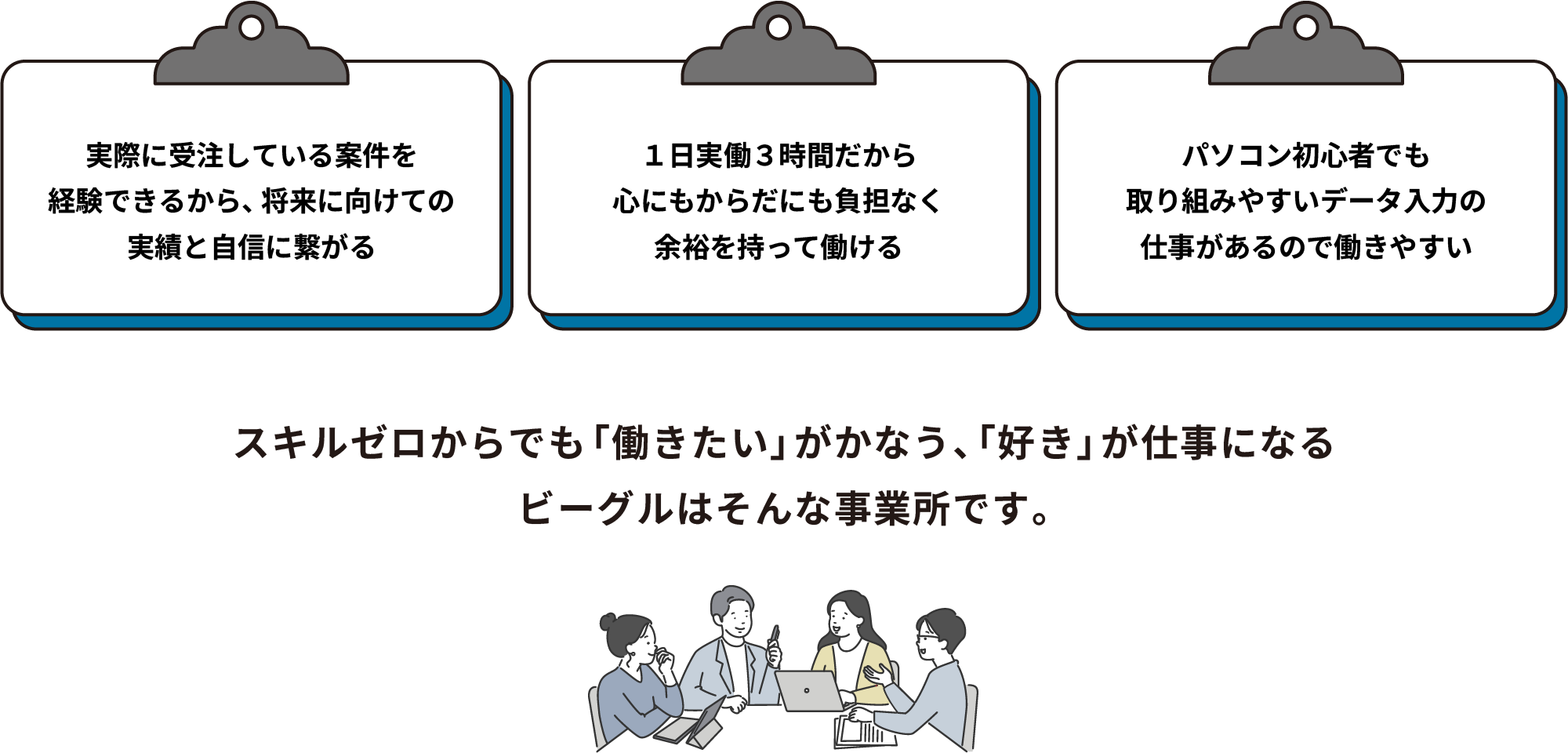 スキルゼロからでも「働きたい」が叶う、「好き」が仕事になる。ビーグルはそんな事業所です。